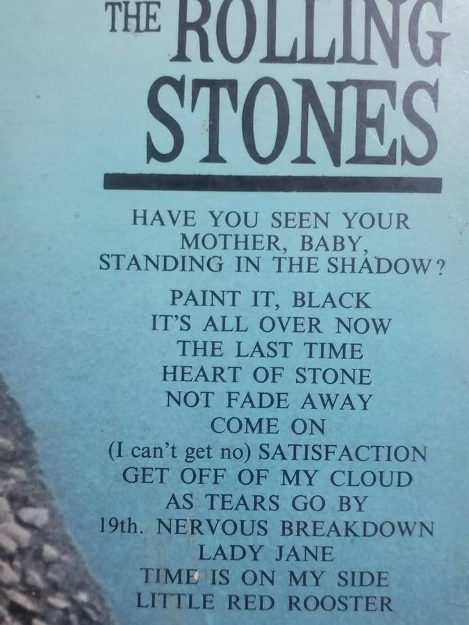 The Rolling Stones, big hits, high tide and green grass, vinyl.