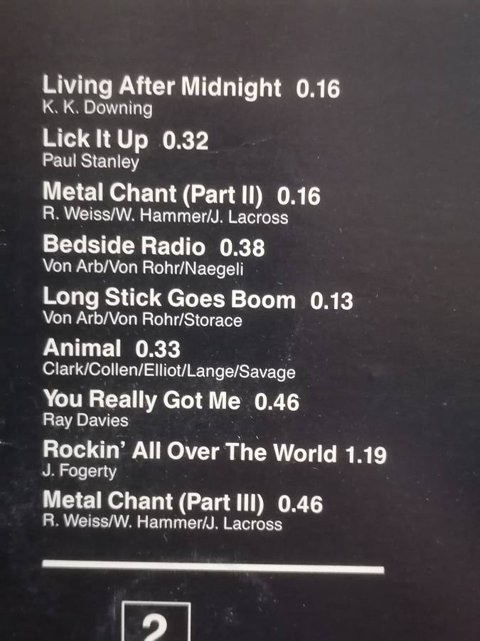 Metal Marathon, The Heavy's, vinyl very good.