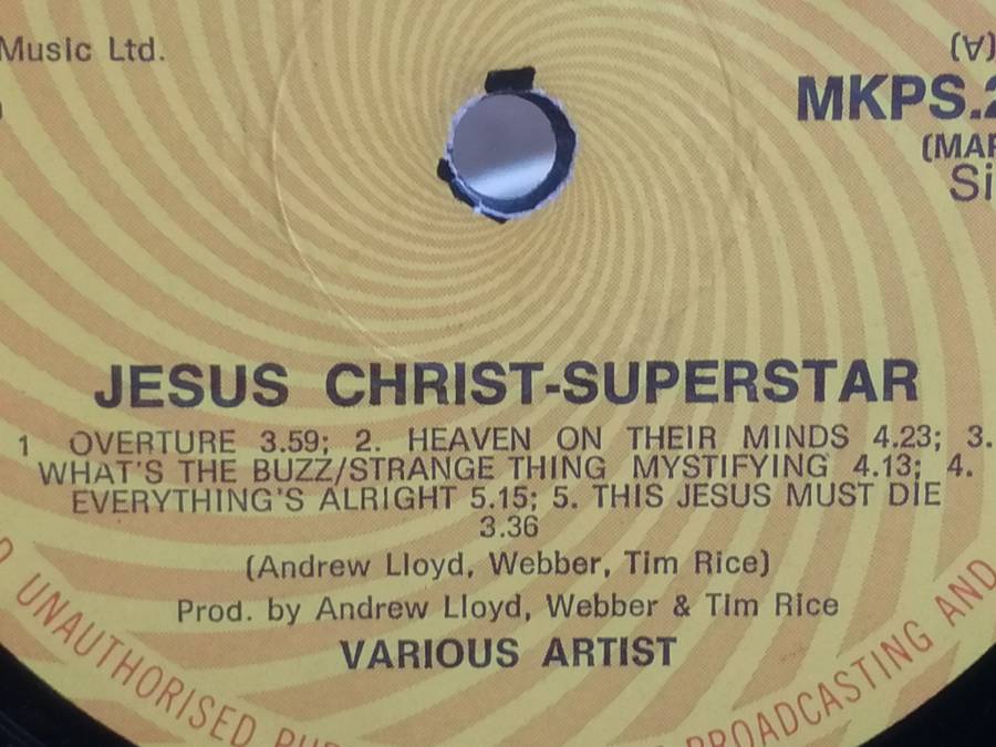 Jesus Christ Super Star, double album, vinyl's very good & cover fair.