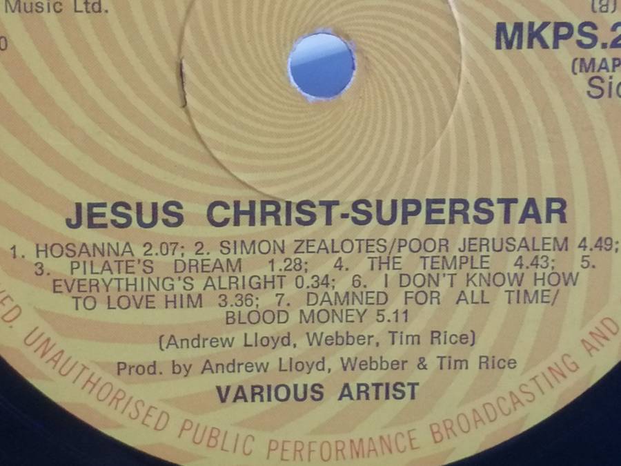 Jesus Christ Super Star, double album, vinyl's very good & cover fair.