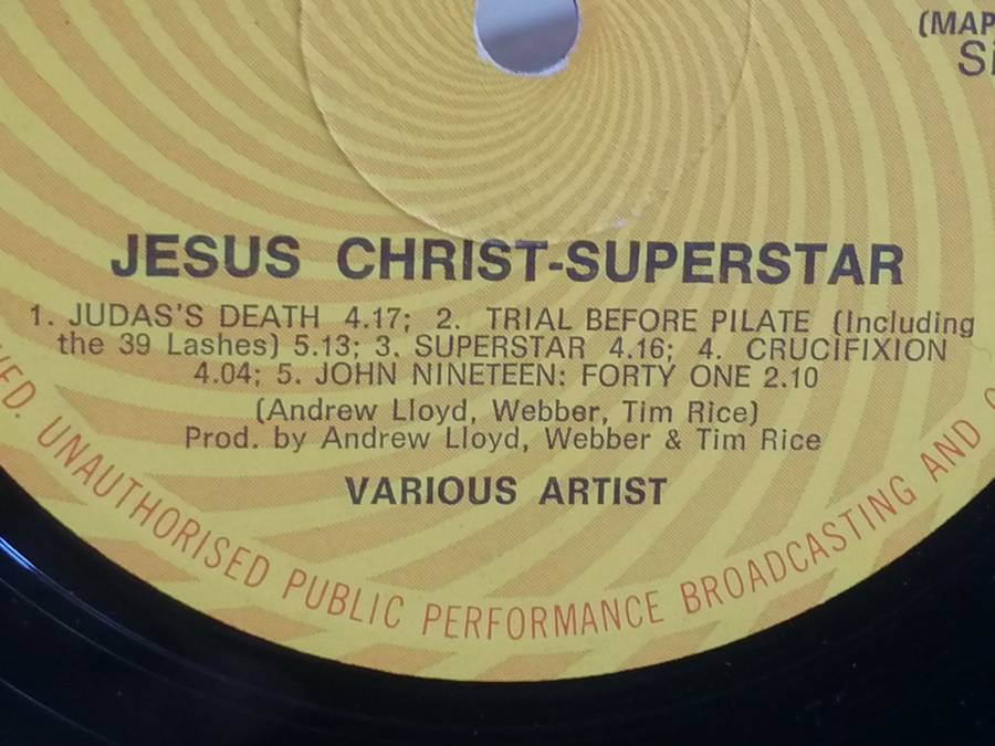 Jesus Christ Super Star, double album, vinyl's very good & cover fair.