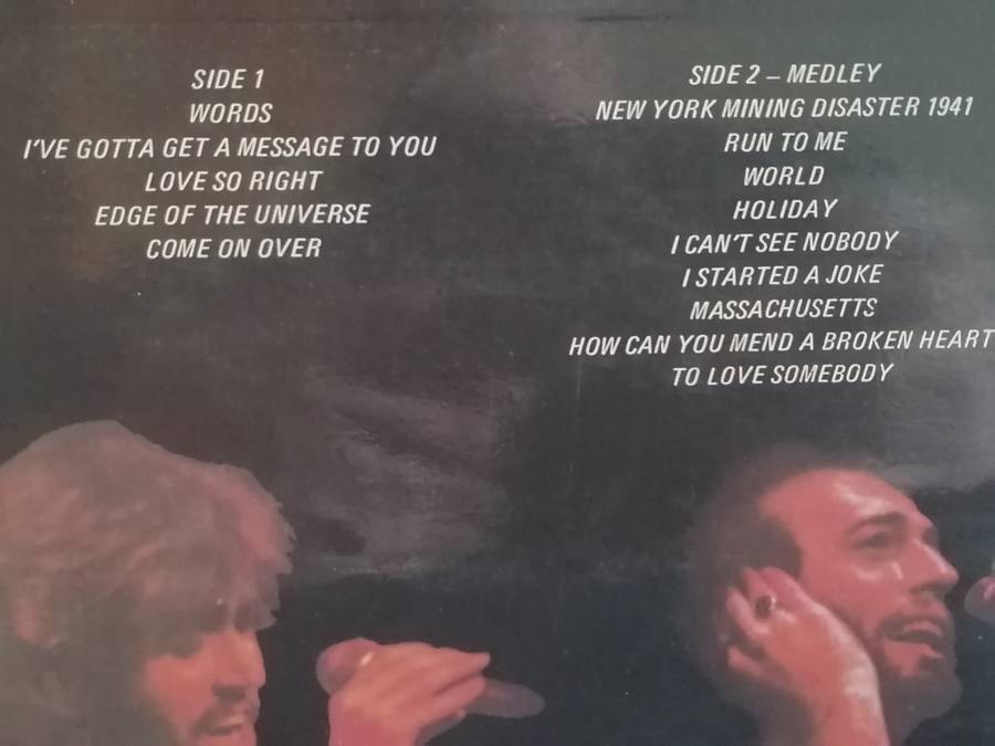 Bee Gees Live.., Double album, vinyl's very good.