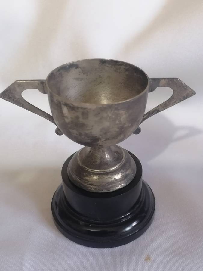 4x Vintage silver trophies, good condition, needs cleaning.