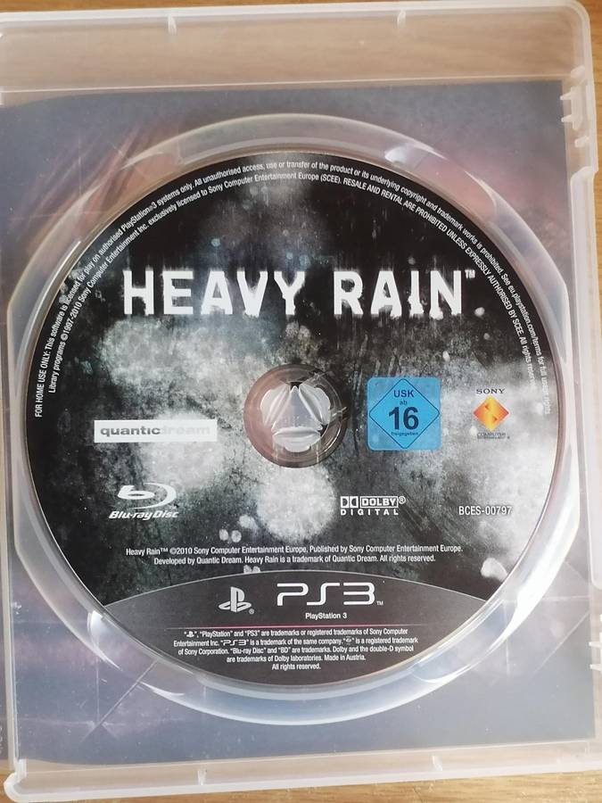 3x PS3 games, Call of Duty, Ghost Recon advanced war fighter & Heavy rain.