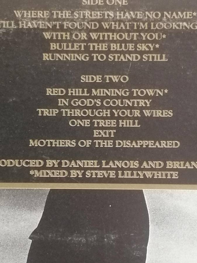U2, The Joshua tree, vinyl very good-.