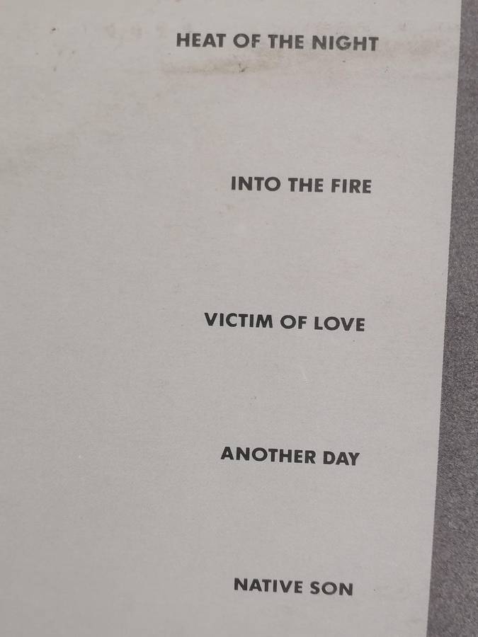Bryan Adams, Into the Fire vinyl good+.