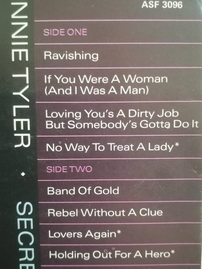 Bonnie Tyler, Secret dreams and forbidden fire, vinyl excellent.