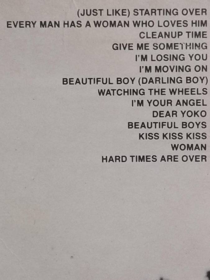 John Lennon & Yoko Ono, Double Fantasy, vinyl very good.