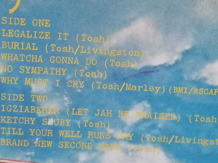 Peter Tosh, Legalize it, vinyl very good-.