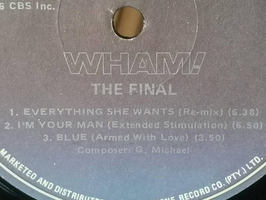 WHAM!, The Final - Double album, vinyl's very good.