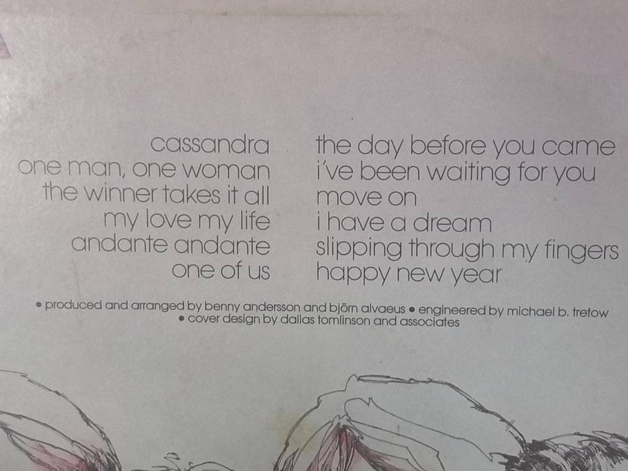 ABBA, The Love Songs, vinyl very good.