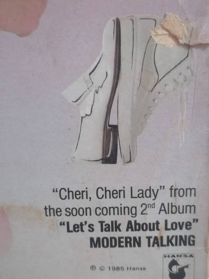 Modern Talking, Cheri, Cheri Lady, Maxi single, Special dance version, vinyl very good .