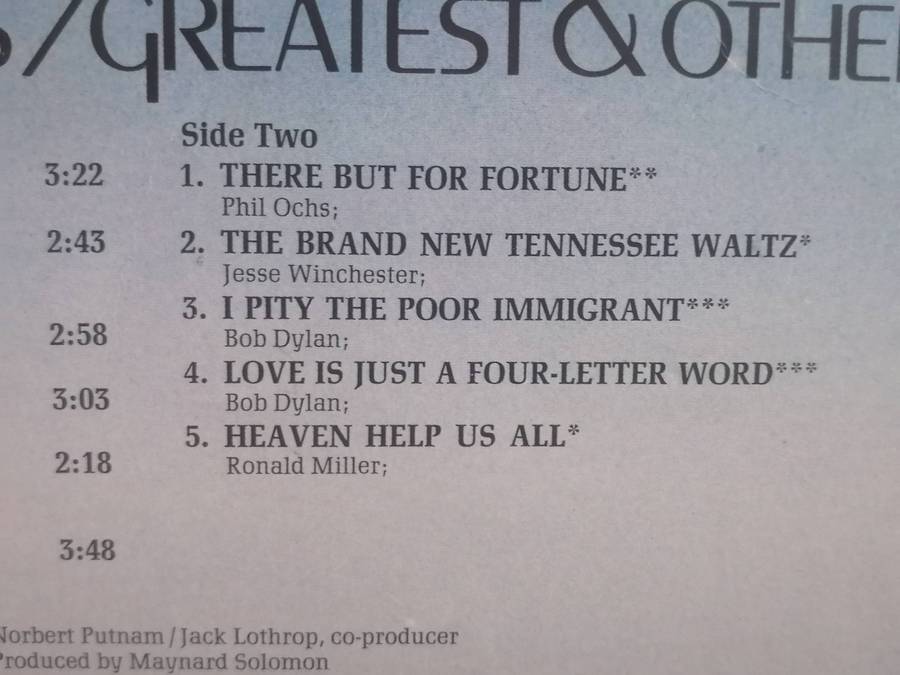 Joan Baez, Hits/Greatest & others, vinyl very good.