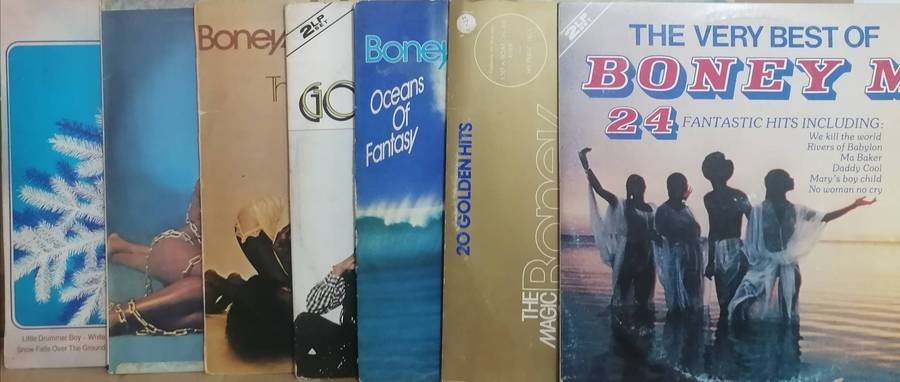 7x Boney M albums, vinyl's excellent to very good.
