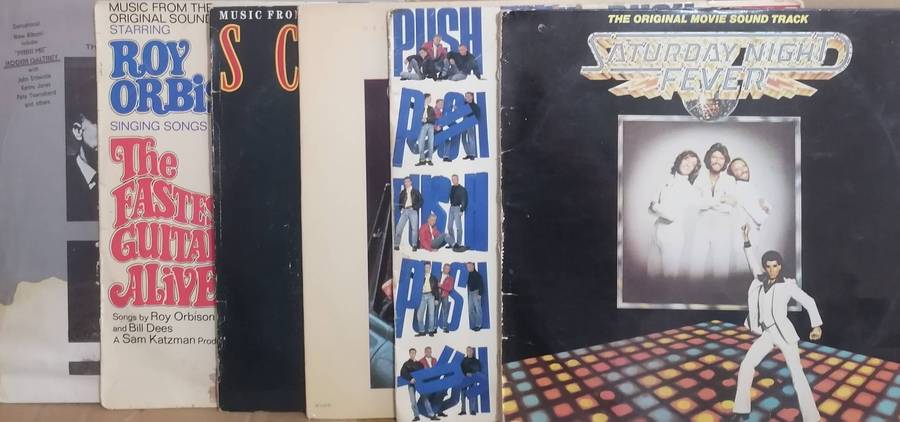 6x Original picture soundtracks albums, vinyl's excellent to very good.