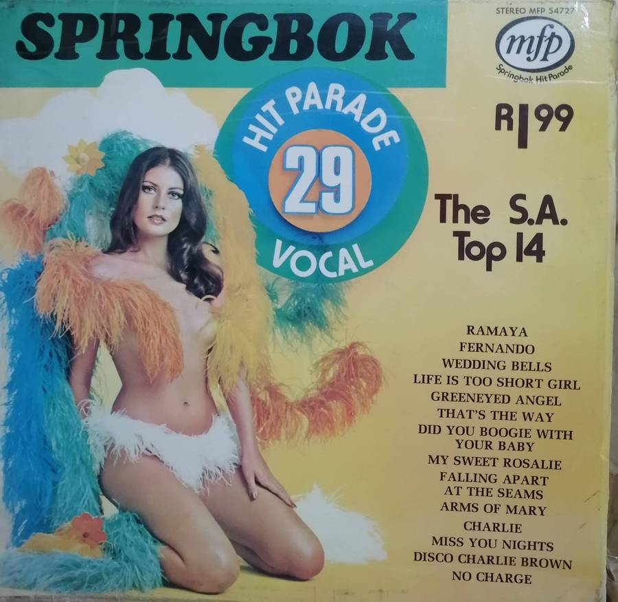 9x Springbok albums, between Vol.20 to 29 (25 not included), vinyl's mostly excellent to very good.