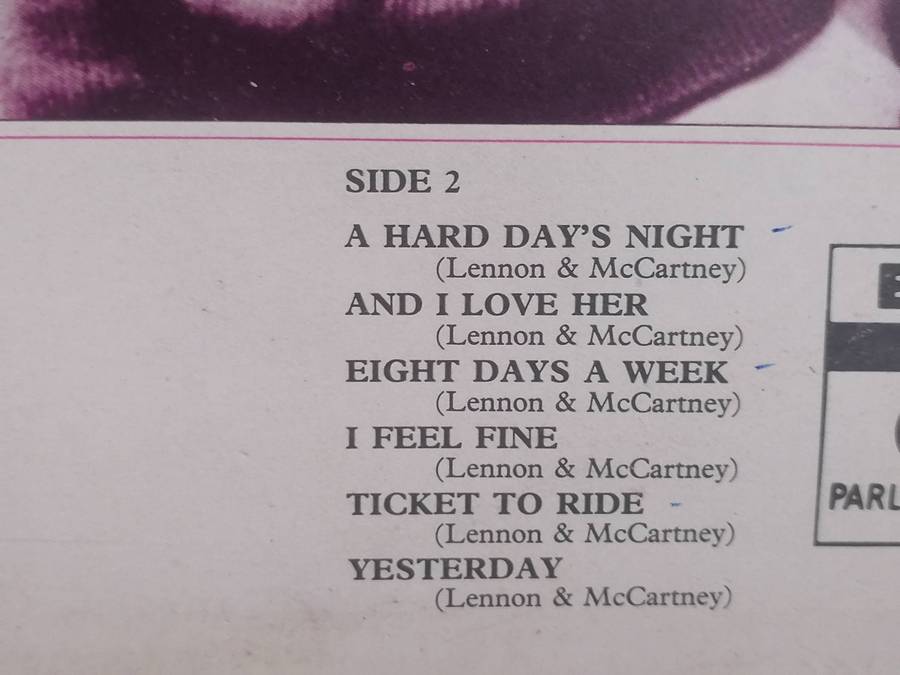 The Beatles 1962-1966, double album, vinyl's very good.