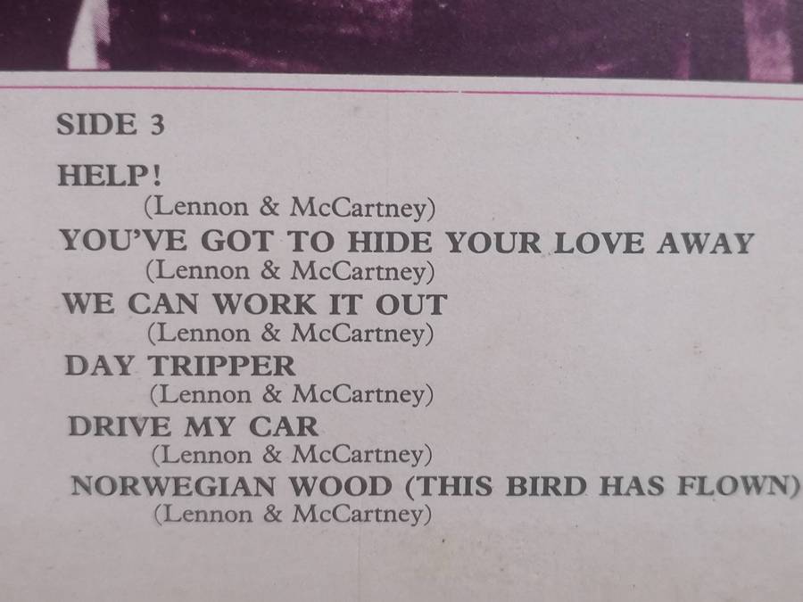 The Beatles 1962-1966, double album, vinyl's very good.