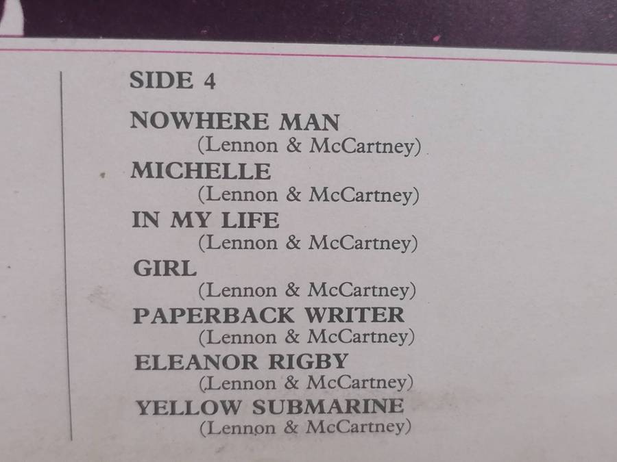 The Beatles 1962-1966, double album, vinyl's very good.