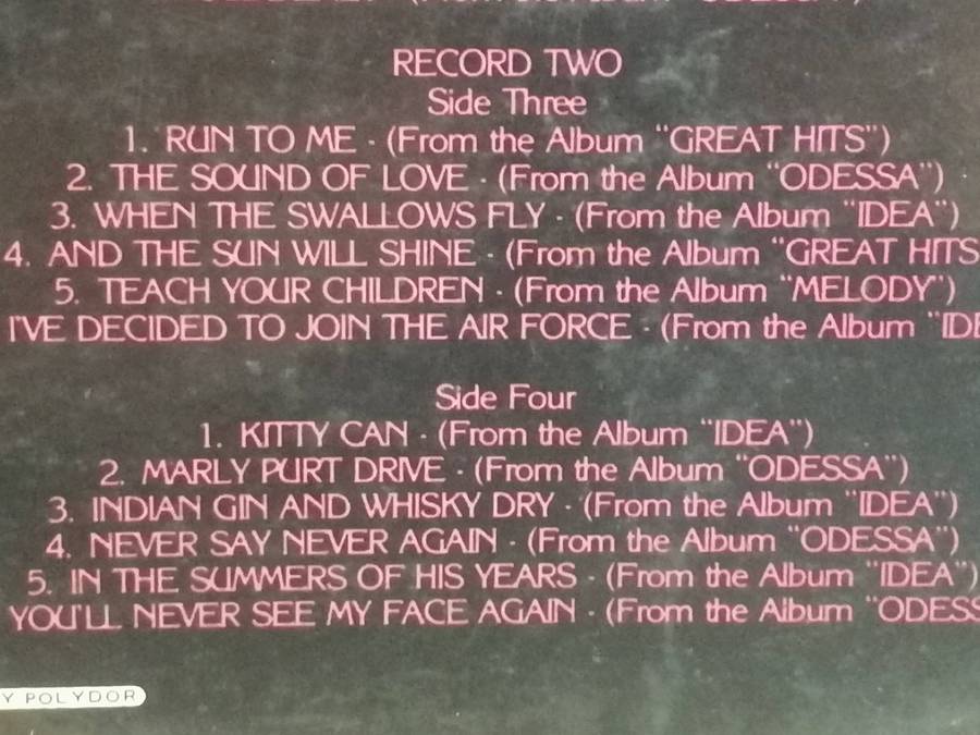 Bee Gees, Don't Foget to Remember, Volume Two, double album. vinyl's very good+.