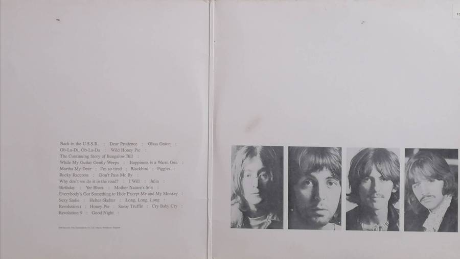 The Beatles, White album,  double album, vinyl's excellent & good.