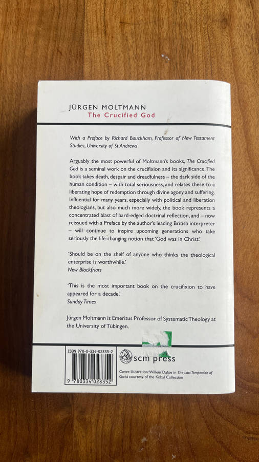 The crucified God Jurgen Moltmann