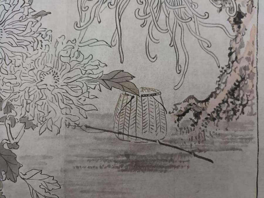 Original shita-e (Japanese: preliminary drawing) from the workshop of Kōno Bairei, c.1890