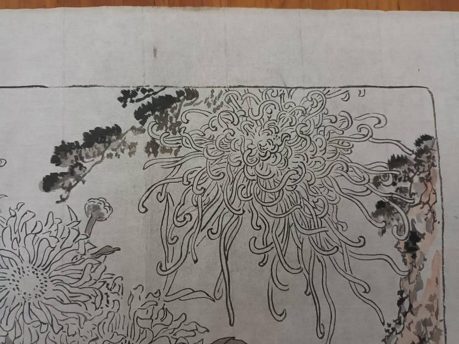 Original shita-e (Japanese: preliminary drawing) from the workshop of Kōno Bairei, c.1890