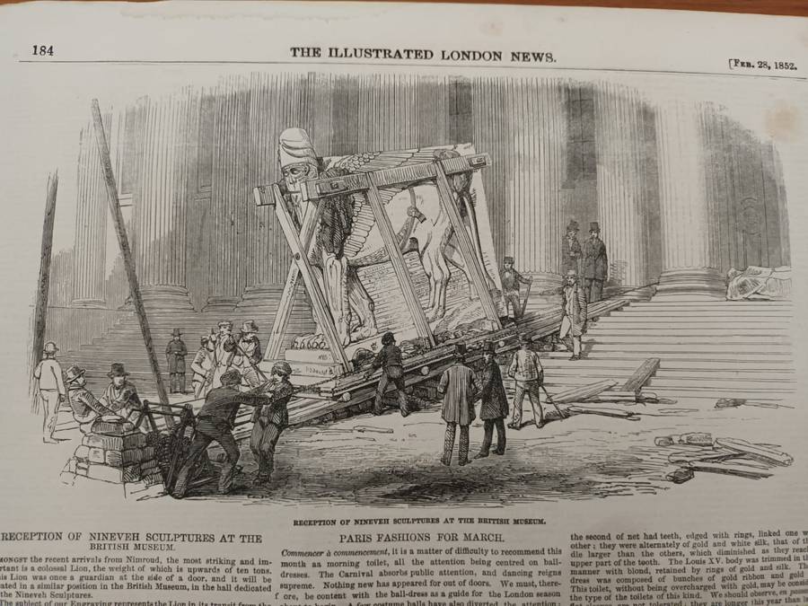 Illustrated News, loose leaves, 1850s, wood engraved illustrations: Antiquities