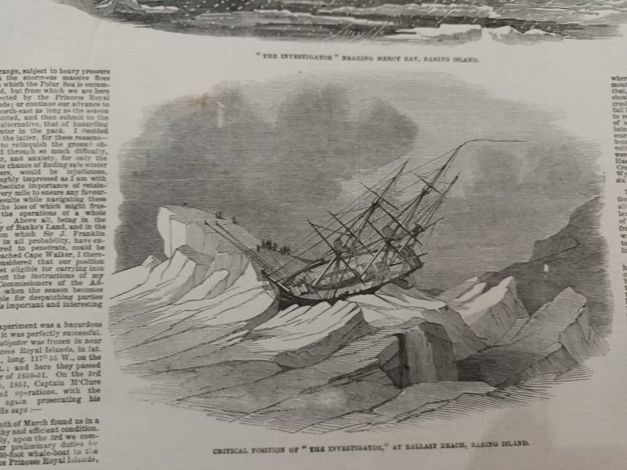 Search for John Franklin. Arctic Exploration North-West Passage. Illustrated London News 1850s
