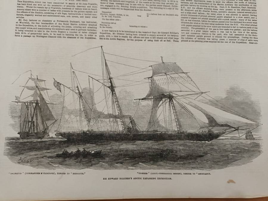 Search for John Franklin. Arctic Exploration North-West Passage. Illustrated London News 1850s