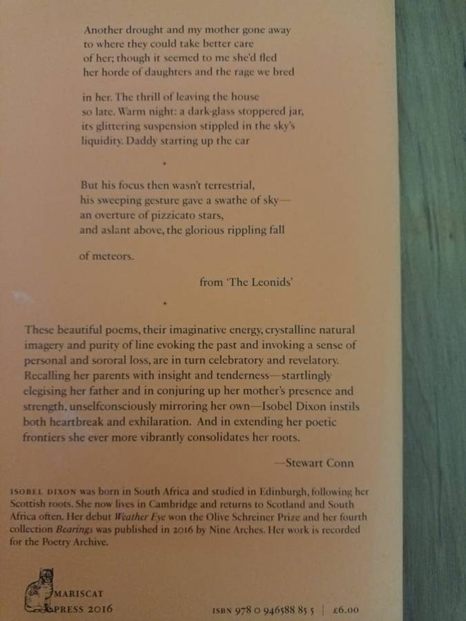 Isobel Dixon, The Leonids: Poems. Inscribed.