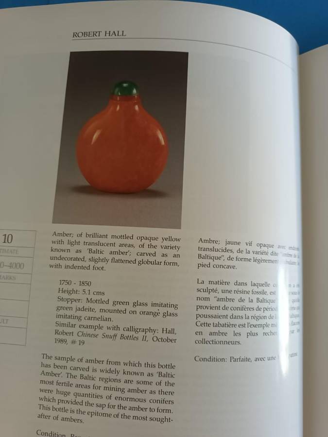 Robert Hall (sumptuous auction catalogue), Fine Chinese Snuff Bottles, 1991