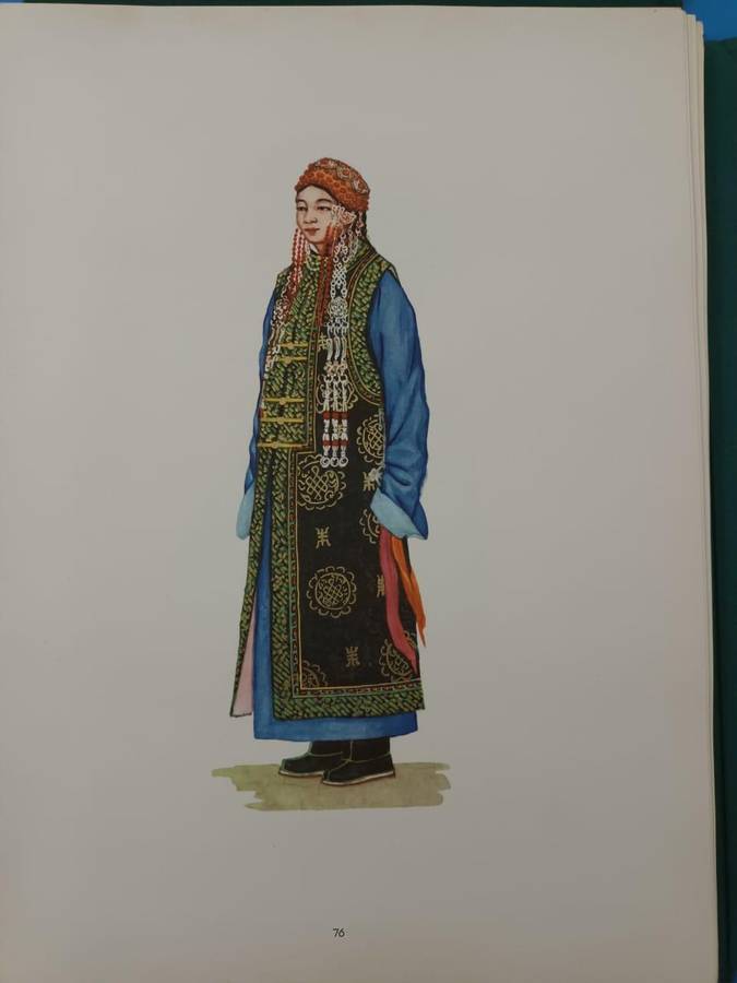 Monumental work on the traditional costumes of Mongolia, published in Mongolia in 1967