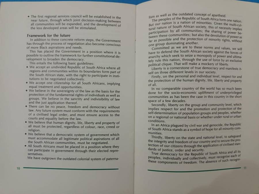 P W Botha, A New Beginning: Speech in Parliament 31 January 1986