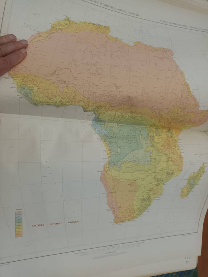 Climatological Atlas of Africa. Huge elephant folio, 1961. Scarce.