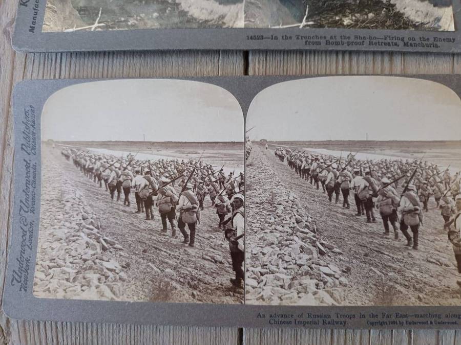 Russo-Japanese War, 1904: 26 contemporary stereoscopic slides