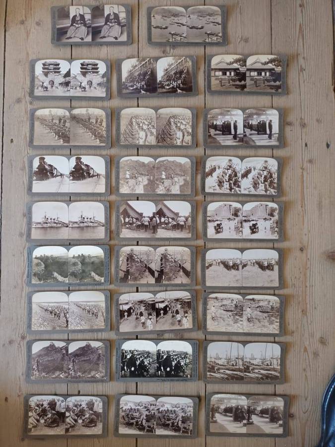Russo-Japanese War, 1904: 26 contemporary stereoscopic slides
