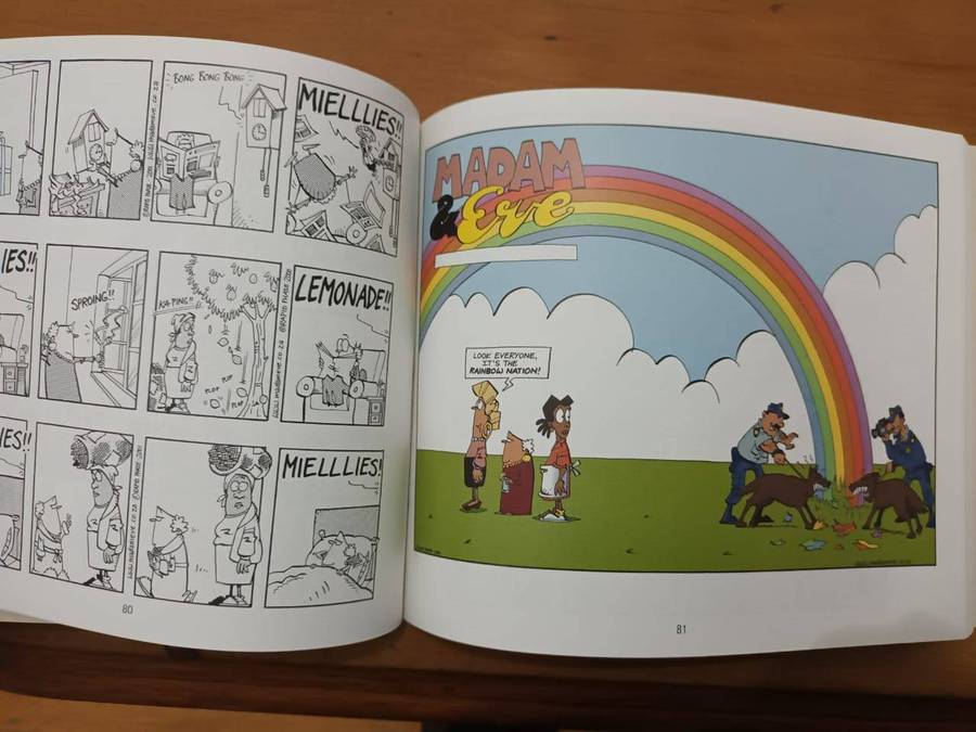 Four iconic "Madam & Eve" Collections: cartoons, social and political satire