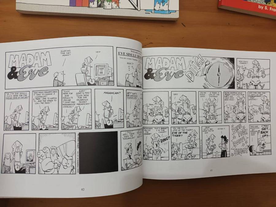 Four iconic "Madam & Eve" Collections: cartoons, social and political satire