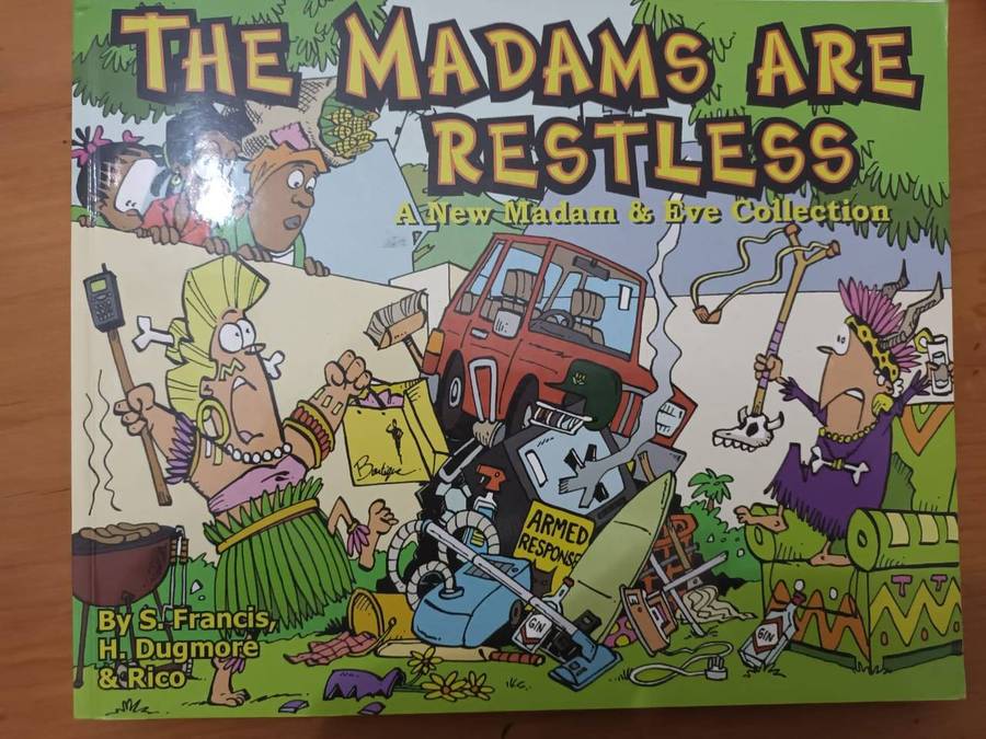 Four iconic "Madam & Eve" Collections: cartoons, social and political satire