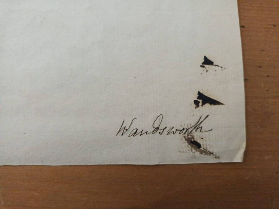 Wandworth, London, original watercolour sketch by Capt Francis Grose (1731-1791)