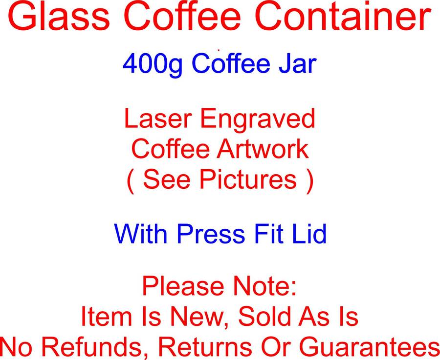 Glass Laser Engraved Coffee Container