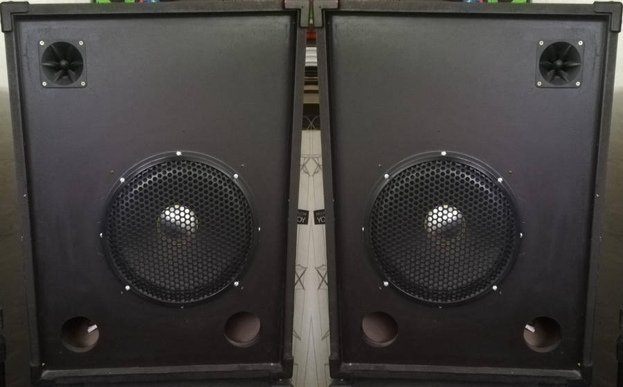 One Pair Powered PA Speakers