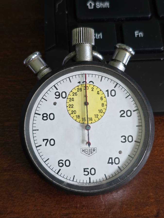 HEUER STOPWATCH-in working order