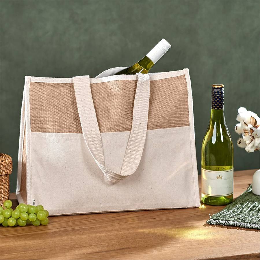Okiyo Jute & Cotton Cooler Bag