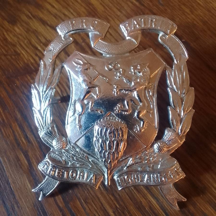 Pretoria Highlanders, Tam O Shanter Cap badge.