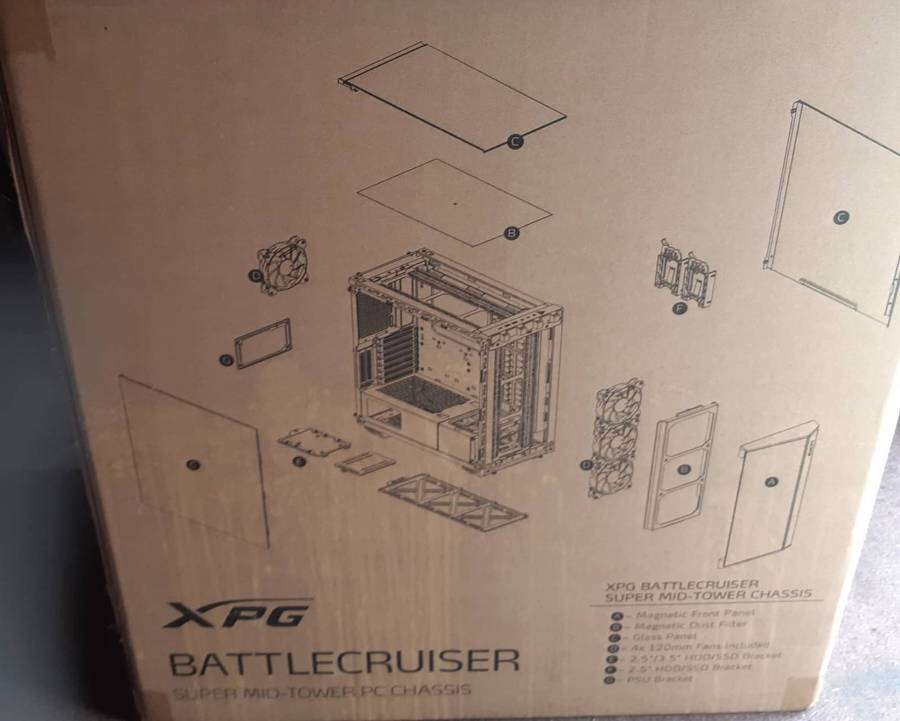 Brand New XPG Battlecruiser Super Mid Tower PC Chassis