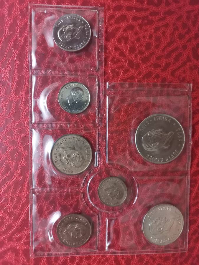 South Africa 1976 UNC Muntpack (No R1)Please view pics.High quality coins