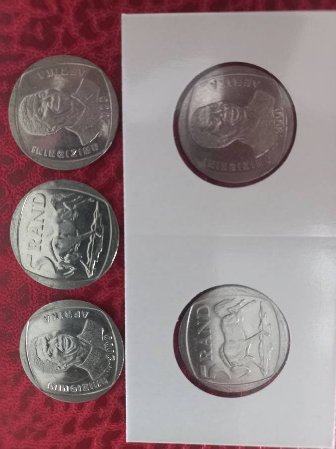 2000 R5 NELSON MANDELLA SMILEY!!Bid per coin